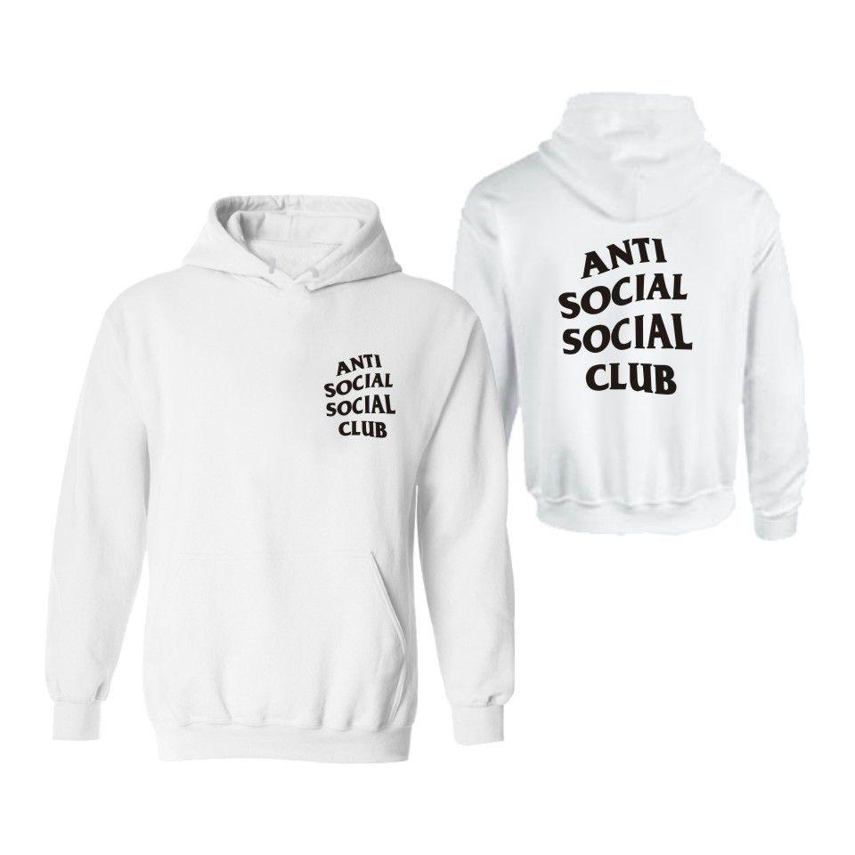 Худи унисекс Anti Social Social Club Новое с длинным рукавом Худи Свитшот