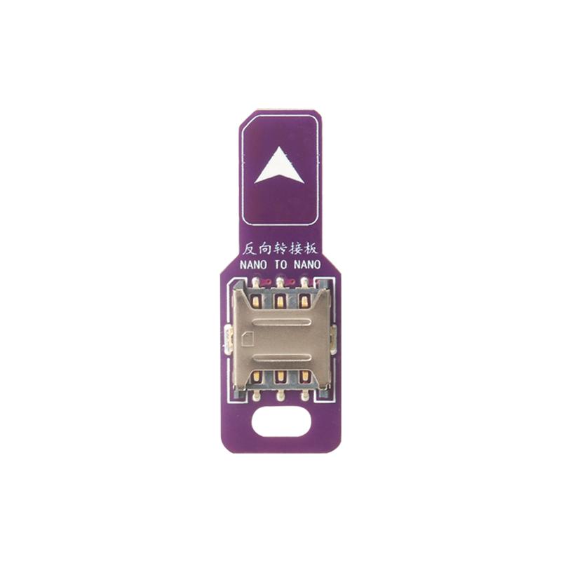 Адаптер-расширитель Nano SIM на Mini SIM, тестовая плата, печатная плата, считыватель SIM-карт, карта быстрой конвертации, Male to Female