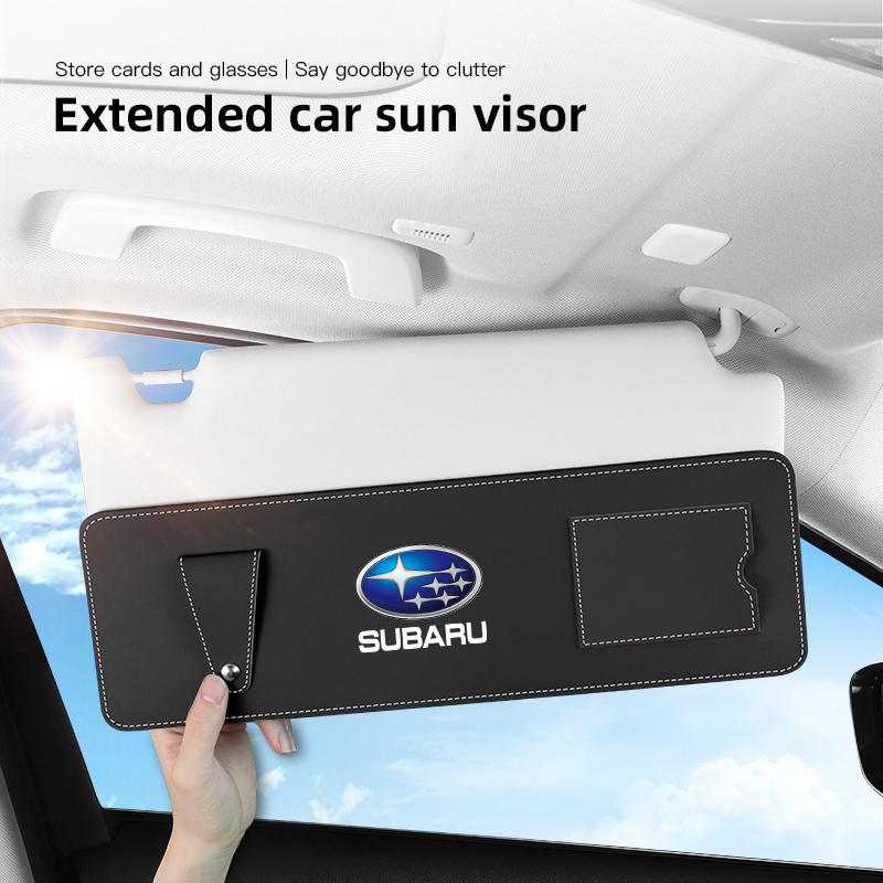 Car Sun Visor Extension Panel Sunshade Protection Cover Sticker For Subaru STI Impreza Forester Outback WRX XV Ascent REX Legacynhuu5