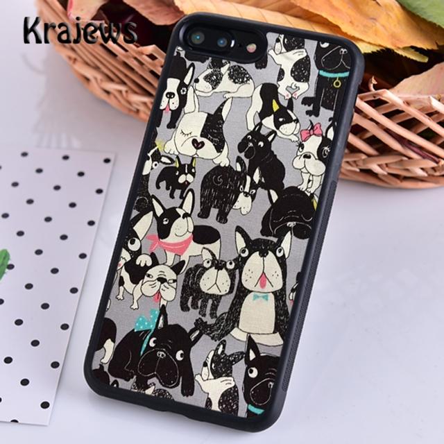 Krajews Masked Frenchie French Bulldog Puppy Phone Case For iPhone 14 5 6s 7 8 Plus XR XS 11 12 13 Pro Max Samsung S21 S22ultra