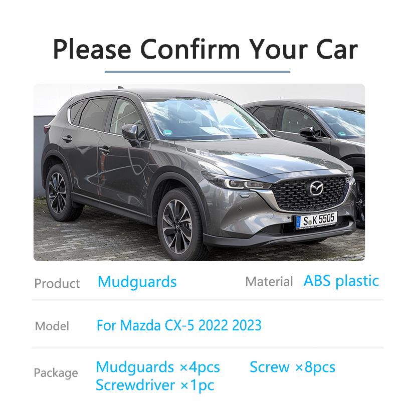 4 шт. брызговики для Mazda CX-5 CX5 CX 5 2022 2023, подтяжка лица, брызговики, передние и задние брызговики, колеса, аксессуары для крыльев