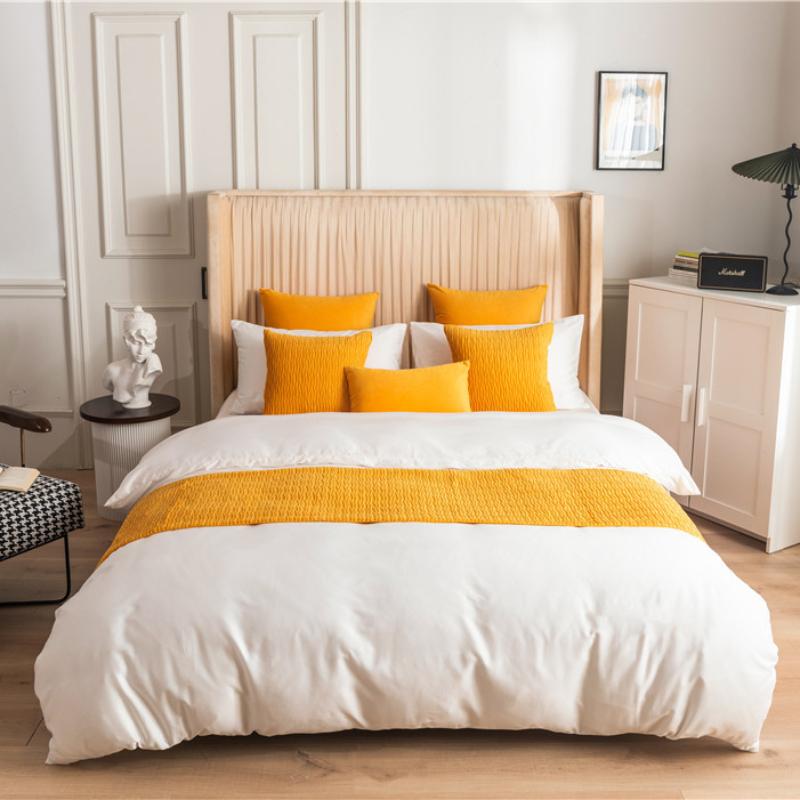 Складчатая бархатная дорожка с волнистым узором для дома, отеля, кровати, полотенце, дорожка для стола, обеденная, свадебная вечеринка, декор, хвостик кровати, полотенце, флаг для кровати