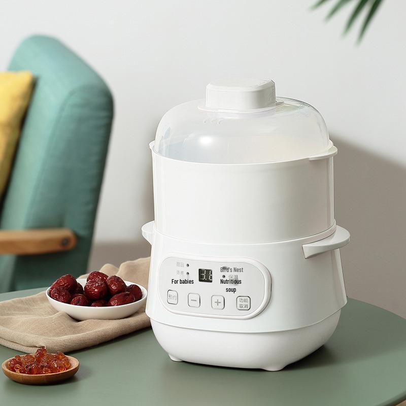 Электрическая керамическая мультиварка: Многофункциональная пароварка с двойным дном для супа, рагу, ласточкиного гнезда и сохранения здоровья