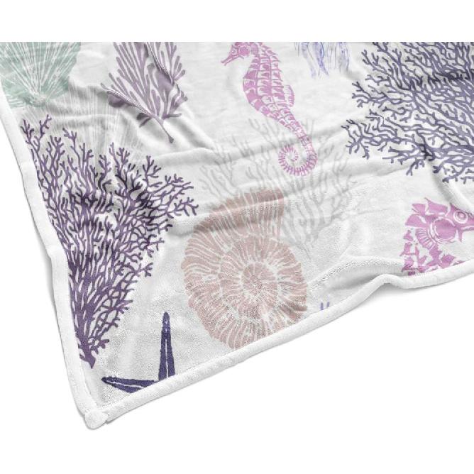 Пляжные одеяла, Морские прибрежные пледы, Одеяла с морскими звездами, ракушками, кораллами, Легкий летний плед, Океанская тематика, Легкий, Мягкий
