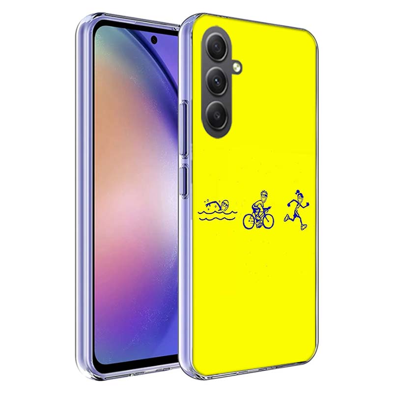 Чехол для телефона Триатлон Плавание Велосипед Бег Для Samsung A70 A50S A40 A30 A20E A16 A26 A36 A56 A17 Galaxy Note 20 10 9 8 A71 A51 A41 A31 A