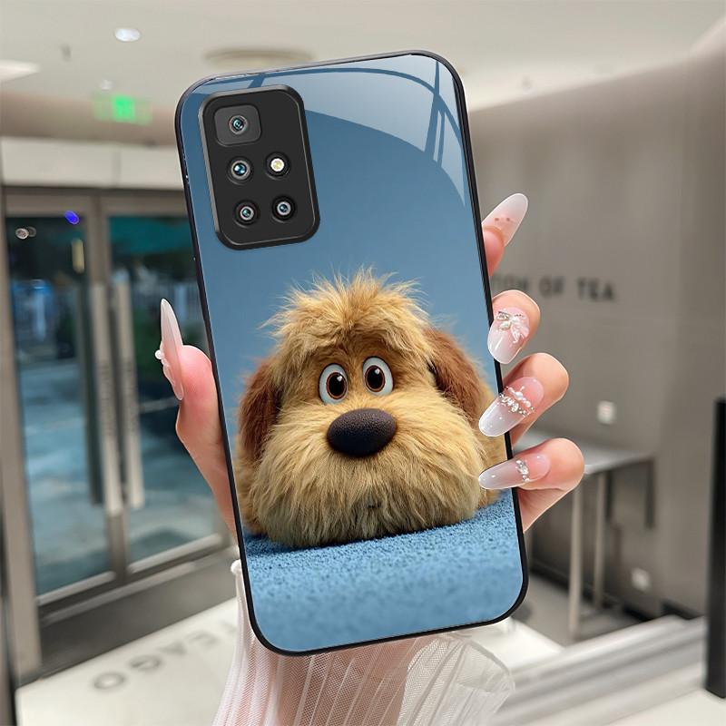 For Xiaomi Redmi 10 Prime 2022 Phone Case Tempered Glass Hard Shell flower Cute cats Coque For Redmi10 10Prime 2022 Back Cover