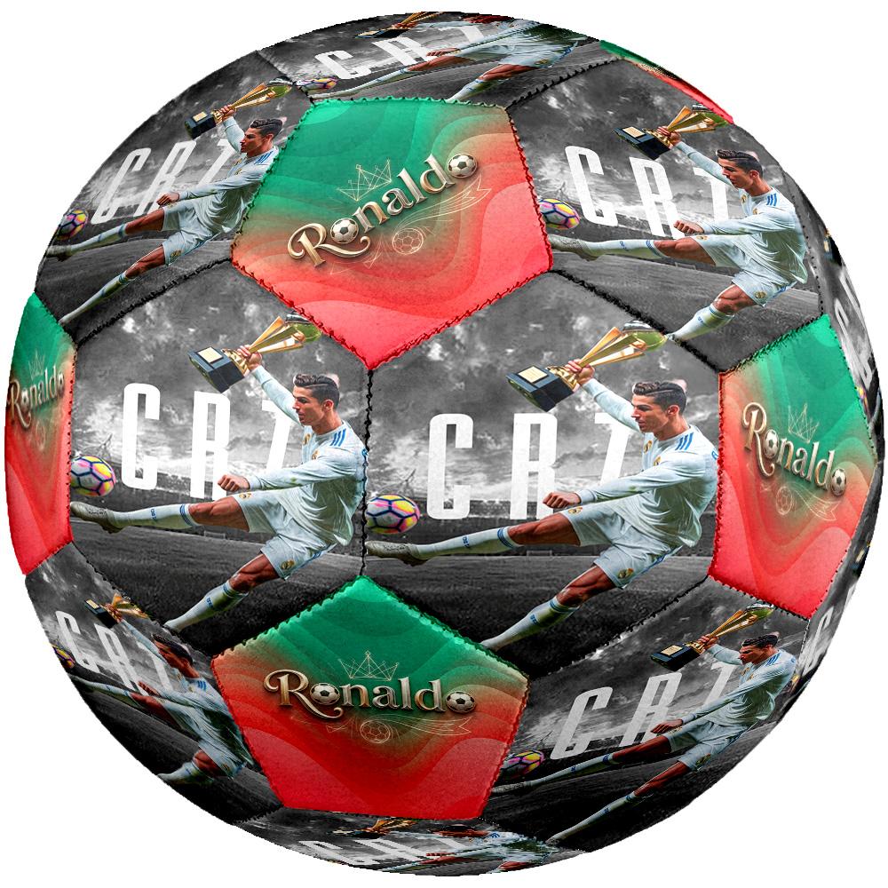 Ronaldo's Football Legend Celebration Size 5 Football Machine Sewn Indoor/Outdoor Universal Football Soccer Accessory