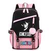 Anime One Piece Printed College Backpack for Boy Girl Back To School Large Capacity Knapsack Daily Bookbag for Men Women Travel Bag Mochila Rucksack