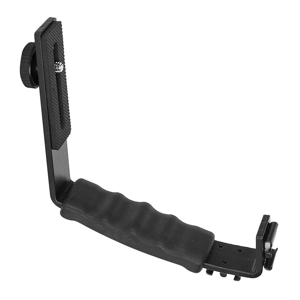 Кронштейн L для вспышки на камеру, двойной держатель для горячих башмаков, адаптер для крепления микрофона DV, светодиодная подсветка