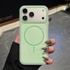 Матовый силикон для чехла телефона Magsafe для iPhone 17 16 15 Pro Max Мягкий бампер Беспроводная зарядка Ударопрочный Магнитная крышка