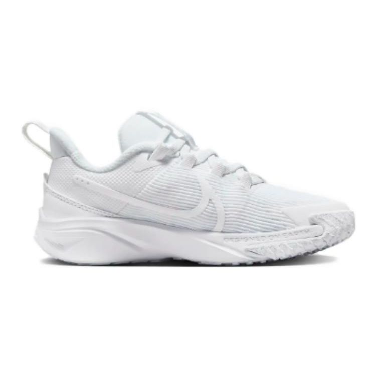 Nike Детские кроссовки Star Runner 4 PS Triple White Pure-Platinum DX7614-100