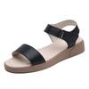 Women's Sandals Summer Beach Shoes Lazy Flat Shoes Girl Open Toe Casual Soft Walking Beige Sandals