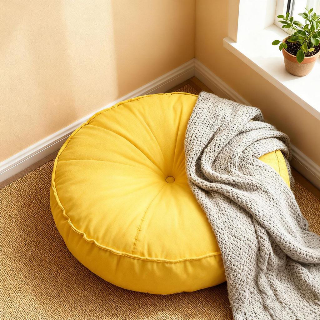 Floor Cushion Pad Comfortable Seating Meditation Pillow for Chair Sofa Office Indoor
