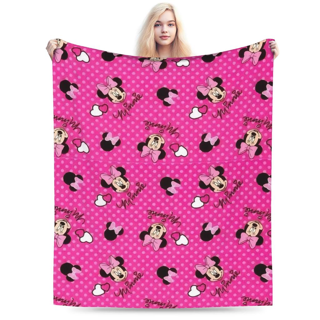 GUOYU Blanket Super Soft Valentines Day Mickeys And Minnies Throw Blanket Premium Fleece Flannel Bed Blanket Warm Plush Blankets All Season