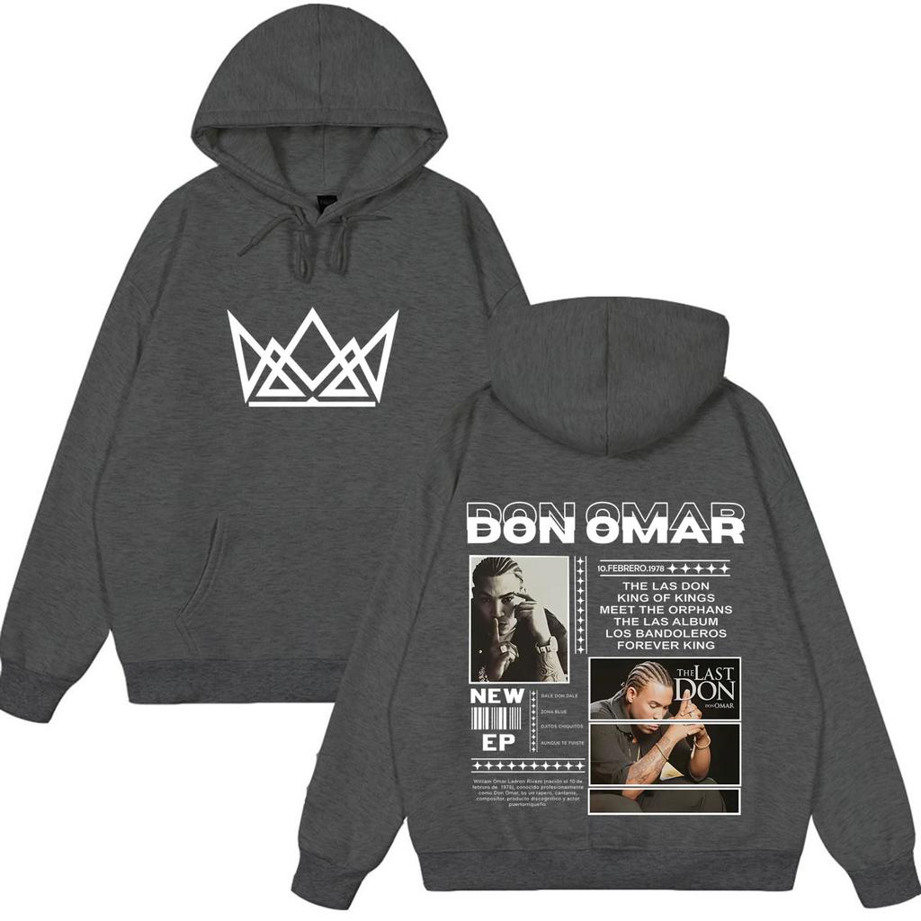 Худи с принтом альбома и туром рэпера Don Omar для мужчин и женщин, Хип-Хоп, Панк, Пуловер с длинным рукавом, Свободные повседневные толстовки, Уличная одежда