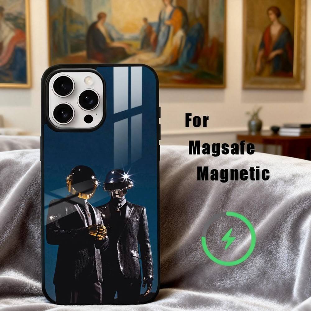 Чехол для телефона D-Daft-T P-Punk-K для iPhone17,16,15,14,13,12,11 Plus,Pro Max Магнитный для Magsafe Беспроводной зарядки