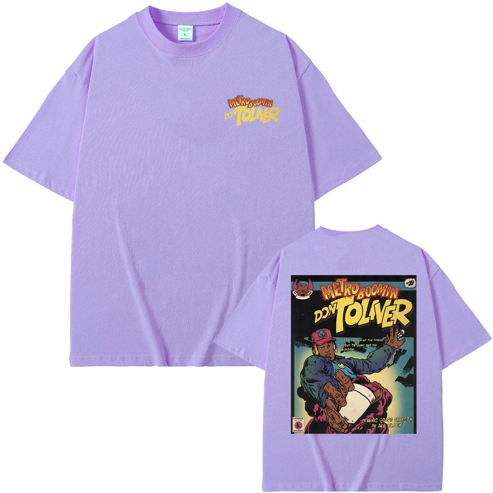 Рэпер Metro Boomin Don Toliver Графическая футболка Мужская Женская Мода Оверсайз Футболки Топы Короткий Рукав Мужская Хип-Хоп Футболка с Круглым Вырезом