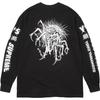 Футболка с длинным рукавом Y's by Yohji Yamamoto Черная