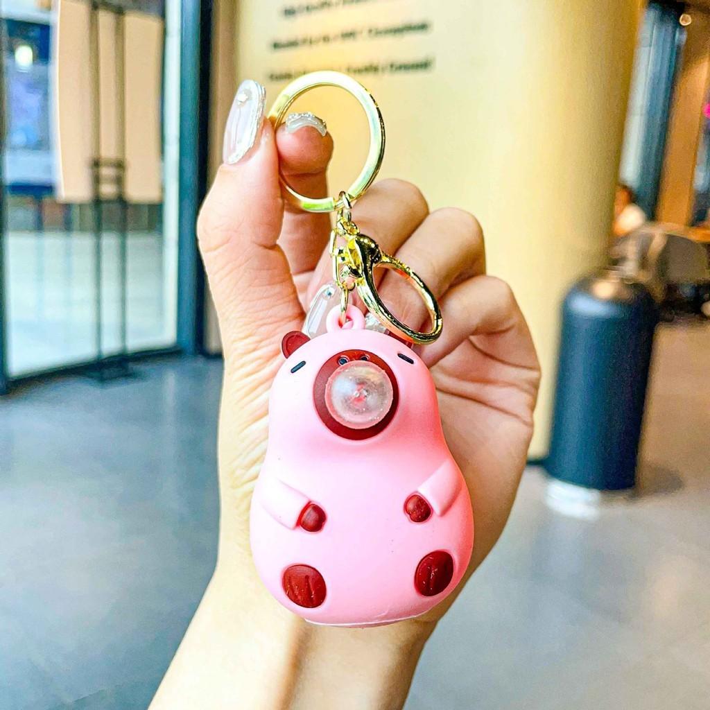 Cute Capybara Dudu Bubble Keychain Durable Silicone Gift For Women And Kids In Various Colors