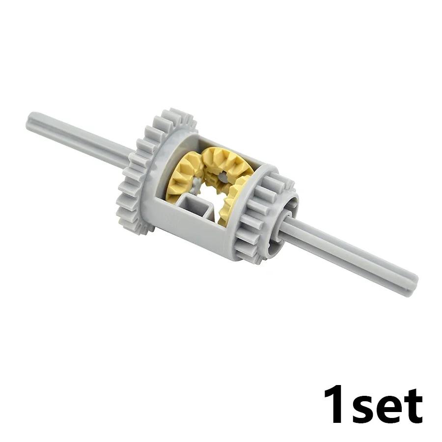 MOC Technical Differential Construction Bricks Mechanical Playthings High-Tech Part Differential Gears Works With featuring 6573 62821 65414