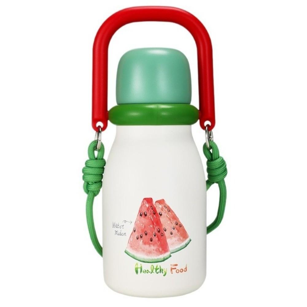 Double Drink Straw Stainless Steel Thermal Bottles Leak Proof Travel Thermal Cup Birthday Gifts