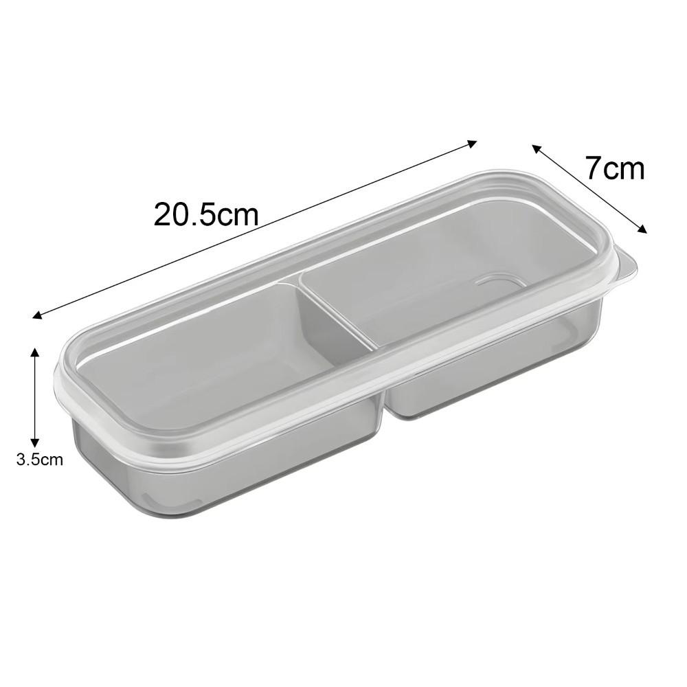 with Clear Lids Refrigerator Fresh-keeping Box Sealed Storage Stackable Food Storage Box Transparent 3/2 Grids