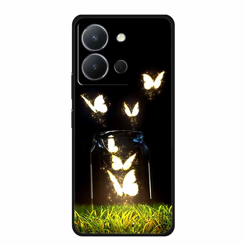 Чехол для Vivo Y36 4G Животные ТПУ Мягкий чехол Силиконовые чехлы для телефона Для VivoY36 4G Русская версия Ударопрочный Защитный Волк Чехол