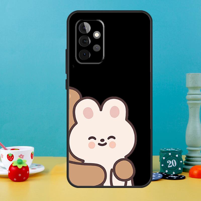 Забавный Чехол с парой животных Собака Кошки Тигр Для Samsung Galaxy A55 A56 A36 A54 A34 A14 A05 A16 A26 A12 A32 A52 A13 A33 A53 A15 A35