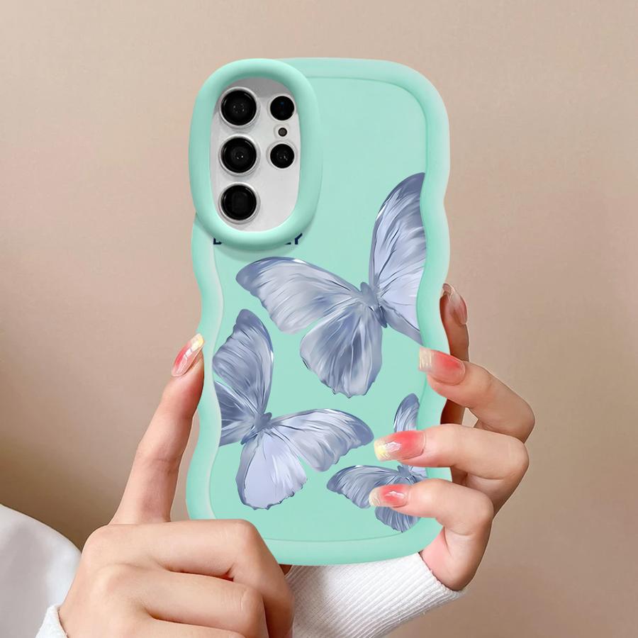 Case for Samsung Galaxy S20 FE S21 A25 A26 S24 S23 Plus S22 Ultra S25 Soft Phone Cover A35 A36 A54 A55 A24 A34 Printed Butterfly