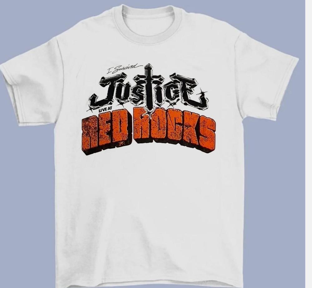 Justice Live Tour Red Rock Gift For Fans Full Size S-5XL T-shirt