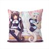 Наволочка NekoPara для Автомобиля Дивана Декоративная Домашняя Двусторонняя Печать Плюшевая Квадратная Подушка-Бросок Чехол
