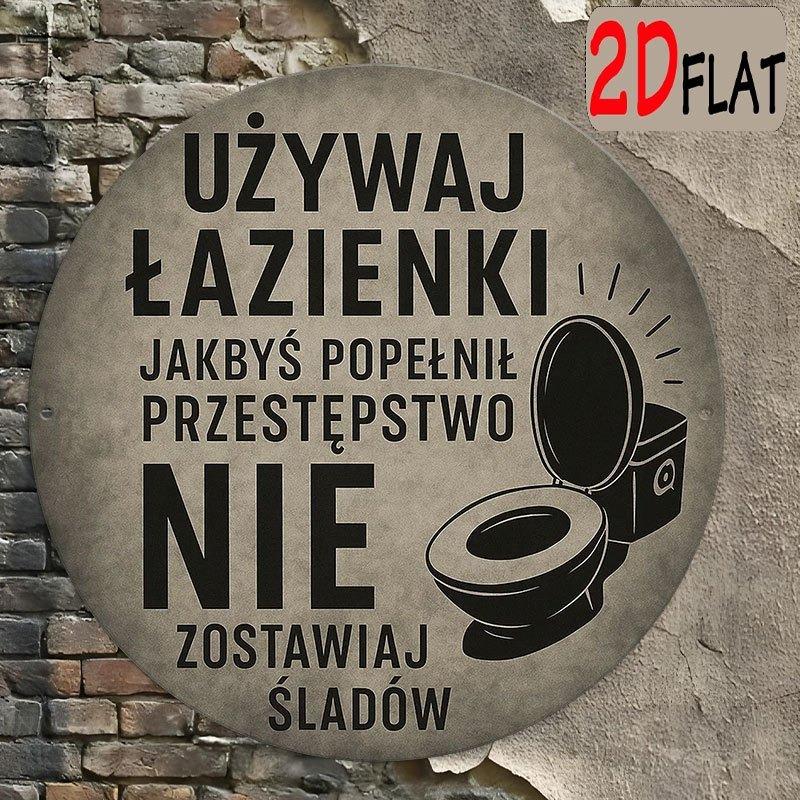 Алюминиевый знак D Flat x Круглый Современный Декор Правила Туалета Забавный Металлический Жестяной Знак для Ванной