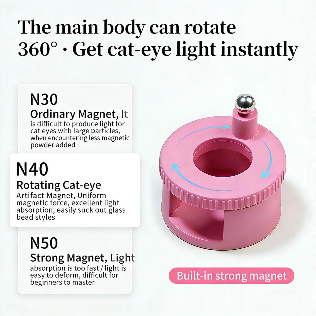 Magnets For Nails Rotating Manicure Art Tool For Nail Gel Glass Bead Effect 3D Nail Design Magnetic Stick For Salon Home Diy