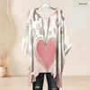 Plus Size Women Round Neck Batwing Sleeve Top Tie Dye Star Pattern Loose Irregular Casual Blouse