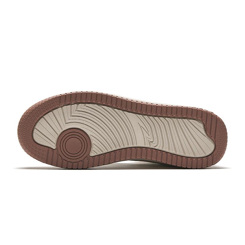 Anta Comfortable Fashion Slip Resistant Durable Mid Top Sneakers Women Sneakers White Beige Brown 922448083-2