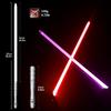 YDDSABER Lightsaber LED Blade Metal Hilt Force FX Lightsaber Sound Effect Sensor Equipped with Rechargeable Light Up Sword (Silver Hilt Red Blade)