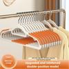 10-20PCS Trend Wide Shoulder No Trace Clothes Hangers Home and Closet Storage Anti-Slip Thickened Plastic Hanger Dry and Wet Use