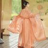 Рубашка с двойным рукавом и вышивкой Hanfu в китайском стиле, костюм с юбкой HE ZI