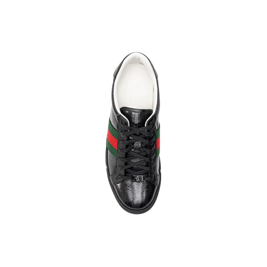 Gucci Ace 'GG Crystal Canvas - Черный' 760775 FACRF 1163