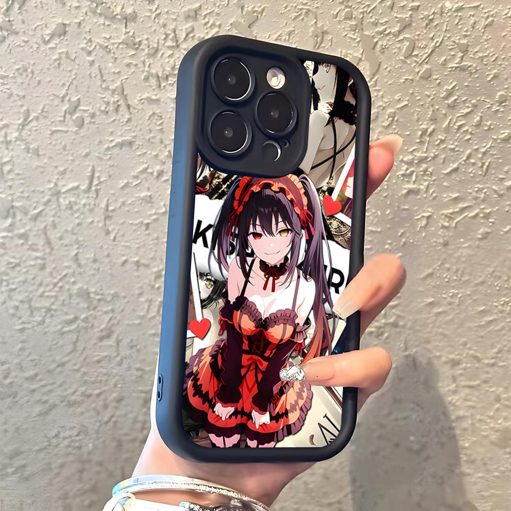Аниме Date A Live Токисаки Куруми Милый чехол для телефона для iPhone 17 Pro Max 16 15 14 Pro Max iPhone 13 Pro Max 11 Plus Силиконовый чехол