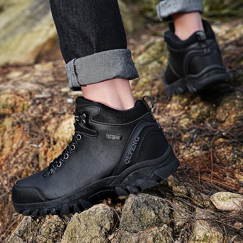36-47 зимние мужские высокие кроссовки для активного отдыха из бархата женские походные ботинки большого размера с мехом теплые походные ботинки весна/осень