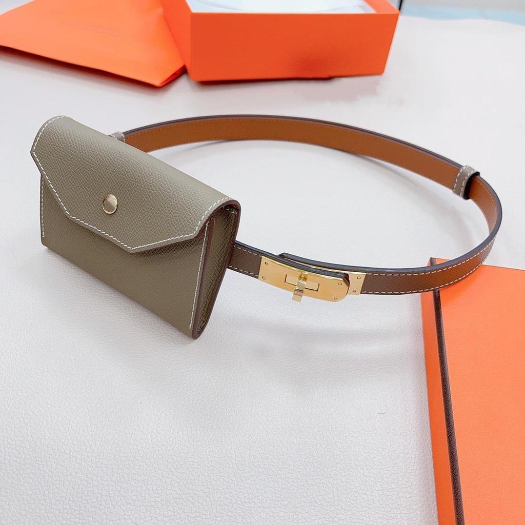 Женская сумка на пояс и ремень из коровьей кожи высшего качества: Декоративный аксессуар для пальто, платьев и брюк.