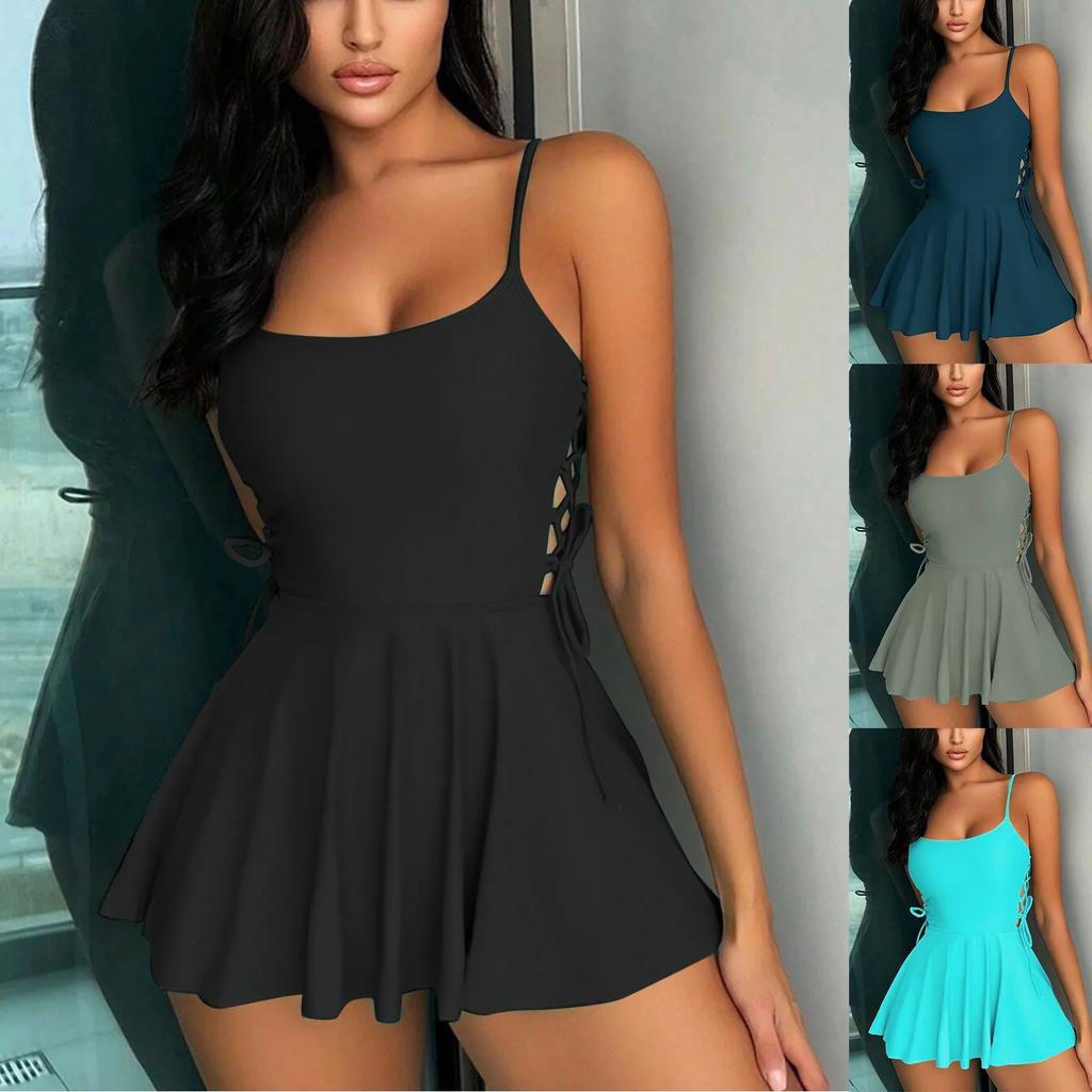 Женский купальник Сексуальный купальник с кисточками на бретелях Сетчатый купальник-бикини из двух частей Подсолнух Шорты Французское сексуальное облегающее платье на бретелях