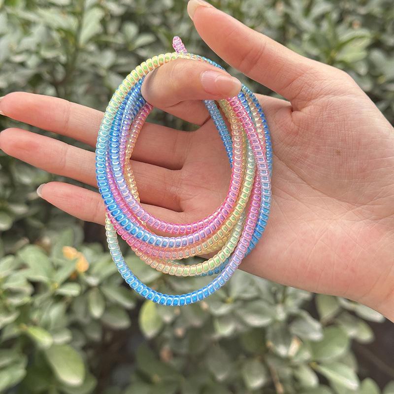 Защитный чехол для кабеля для зарядки Rainbow Laser длиной 1,4 м/1,6 м — чехол для обмотки кабеля мобильного зарядного устройства