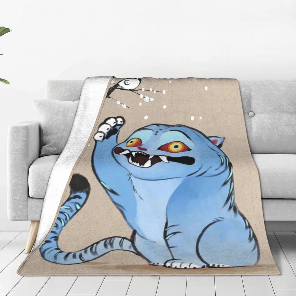 Дерпи Тигр & Джину & Руми Одеяло Качество Супер Мягкое K-pop Охотники на Демонов Постельное белье Пледы Зима Детский Декор Уличный Тренд Покрывало