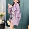 Spring and Summer Korean Edition Loose and Casual Versatile Thin Western Design Feel Sunscreen Long Women's Oversize Shirt