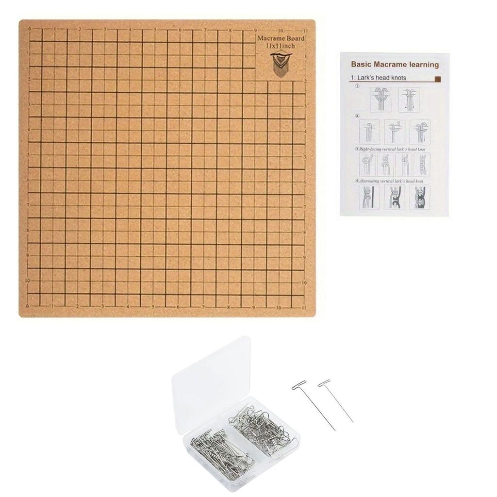 Double Sided Board Kit Handy Project Reversible Board Reusable Braiding Mat Weaving Board Lightweight Crafting Mat