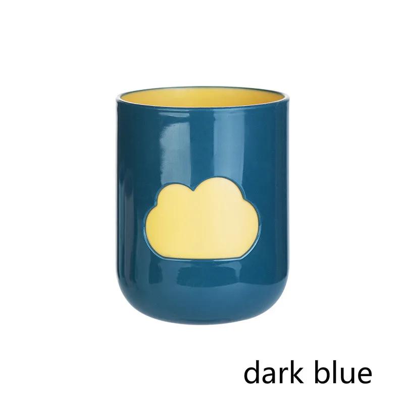 1 шт., чашка для зубной щетки с рисунком облаков, большая чашка для пар, пластиковая кружка для мытья зубов, принадлежности для ванной комнаты