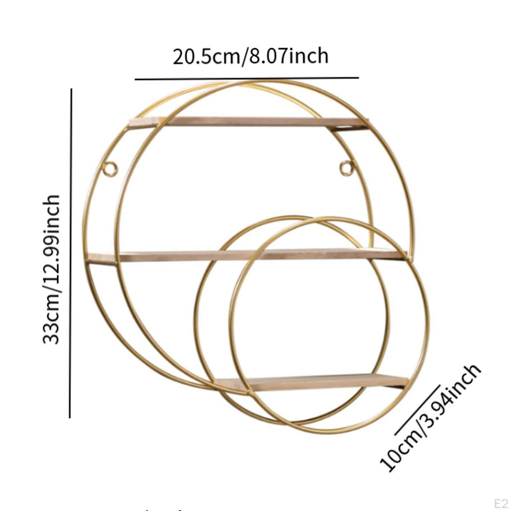 3-х уровневая металлическая настенная полка, прочный декоративный декор для предметов первой необходимости в ванной, экономит место,