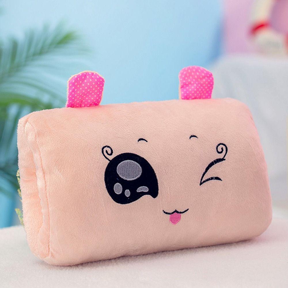 Мультяшная плюшевая игрушка, обеденный перерыв, ручной съемник, грелка для рук, подушка для сна, грелка для рук, коврик